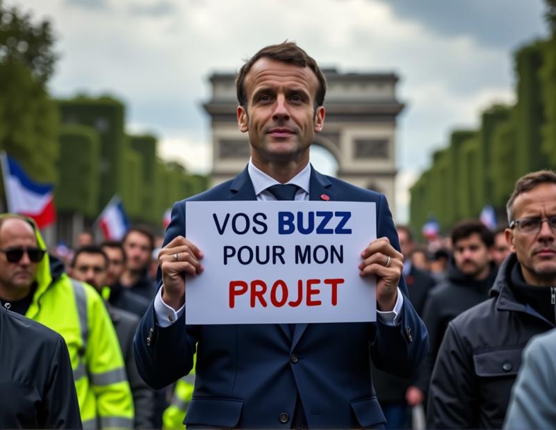 00003-1521189044-Professional photo of Emmanuel Macron, 1president, wearing blue suit, he has short dark hair. He his on the Champs-Elysees, he i.png